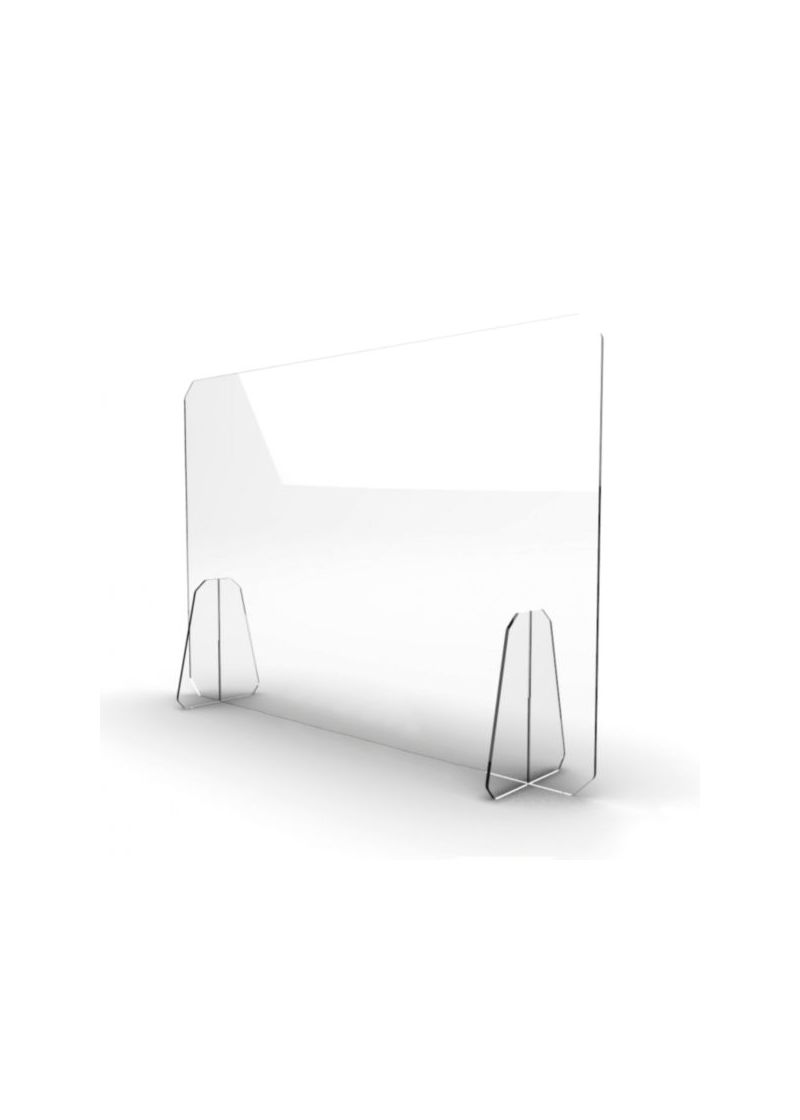 Schermo barriera protettivo autoportante  in plexiglass