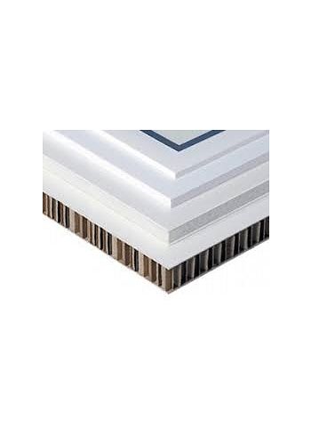 Lastre in PVC semiespanso colore bianco